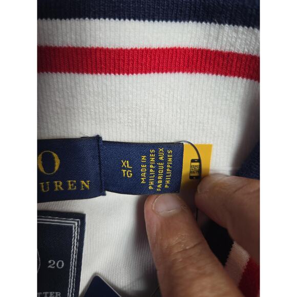 USA Olympic Team Jacket Mens XL White 2020 Ralph Lauren Full Zip Track Tokyo - Picture 5 of 13